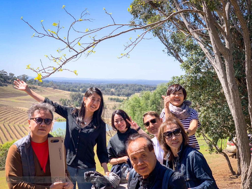 Private tour group of Japanese at Carillion Wines the Hunter Valley